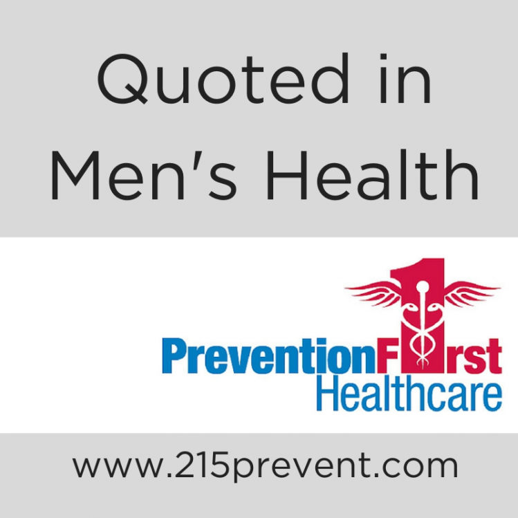 Quoted in Men's Health Article
